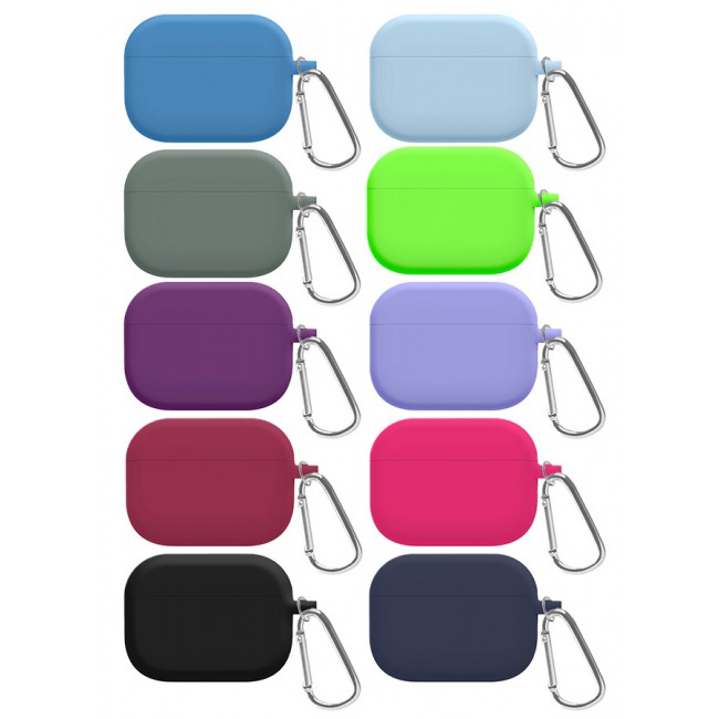 MARGOUN 10 Pack Shockproof Case For Airpod Pro Silicone Protective Case Shockproof Case Ultra Slim Cover with Keychain Carabiner Multicolour - R