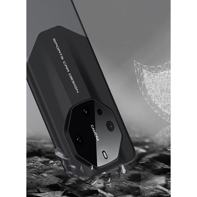 CATANES Huawei Mate 60 RS Ultimate Case 2 in 1 Armor Anti-knock Lens Protection Matte Hard PC Cover Protective Case Black