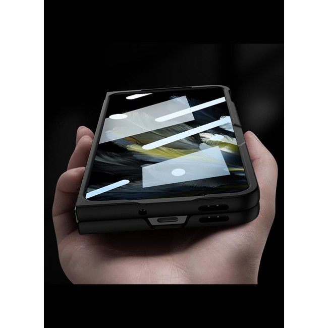 CATANES Oppo Find N3 Case with Screen Protector Shockproof PC Cover Protective Lightweight Bumper Fold Case Black