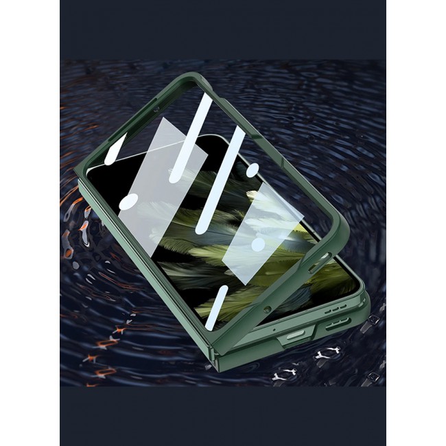 CATANES Oppo Find N3 Case with Screen Protector Shockproof PC Cover Protective Lightweight Bumper Fold Case Green