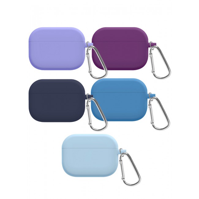 MARGOUN 5 Pack Shockproof Case For Airpod Pro Silicone Protective Case Shockproof Case Ultra Slim Cover with Keychain Carabiner Multicolour - D