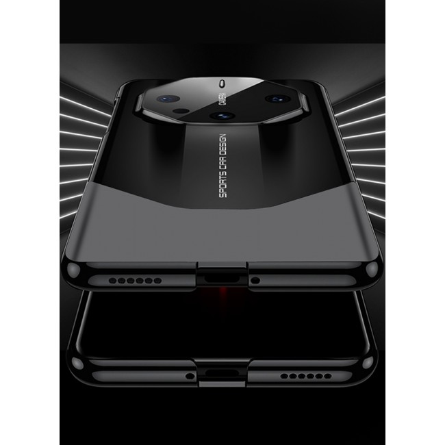CATANES Huawei Mate 60 RS Ultimate Case 2 in 1 Armor Anti-knock Lens Protection Matte Hard PC Cover Protective Case Black