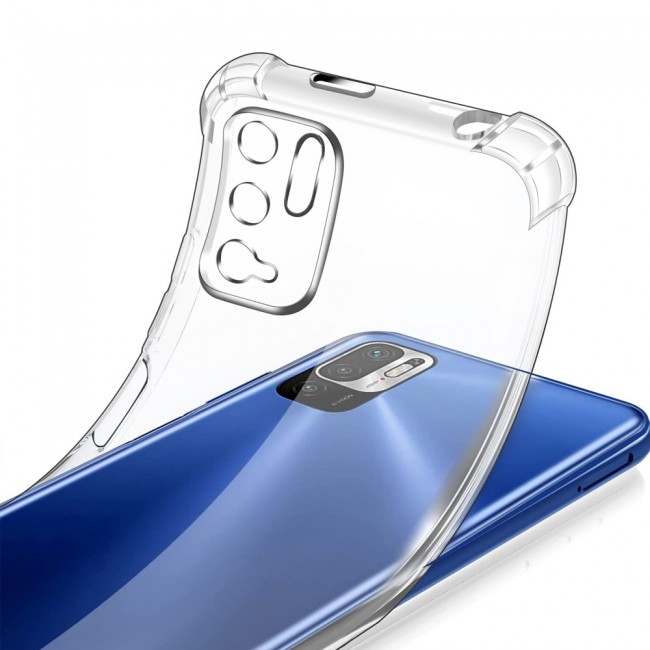 CATANES For Xiaomi Redmi Note 10 5G Case Cover Clear Protective TPU Four Corners Cover Transparent Soft Case