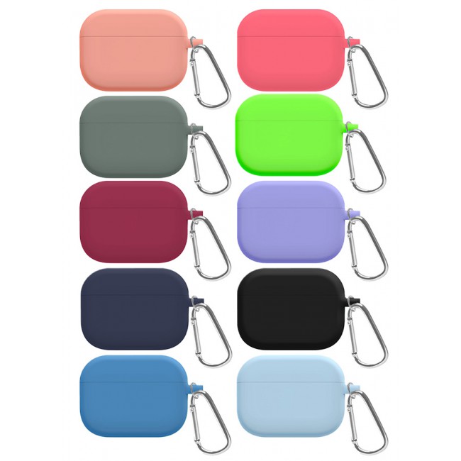 MARGOUN 10 Pack Shockproof Case For Airpod Pro Silicone Protective Case Shockproof Case Ultra Slim Cover with Keychain Carabiner Multicolour - N