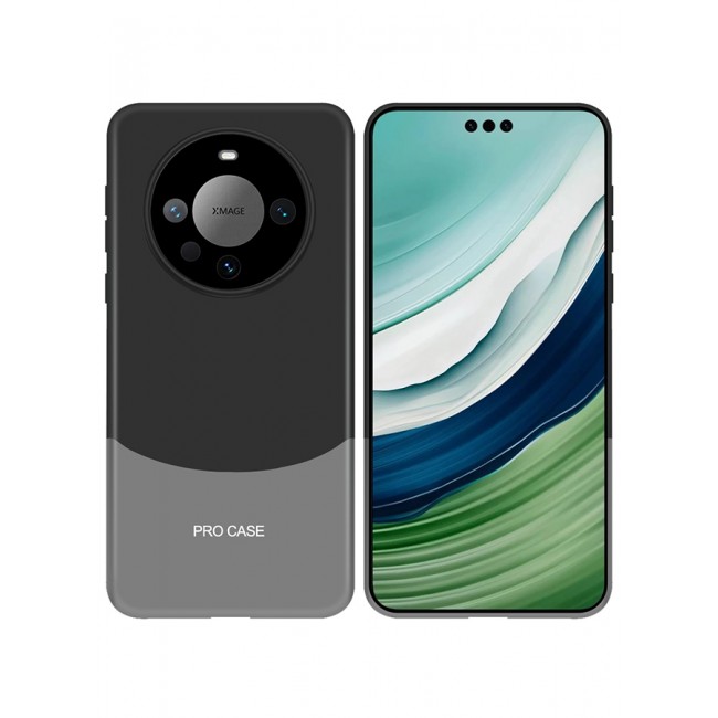 CATANES Huawei Mate 60 Pro Case Camera Full Cover Protector Shockproof Hard Case Cover Luxury and Fashionable Design Case Black