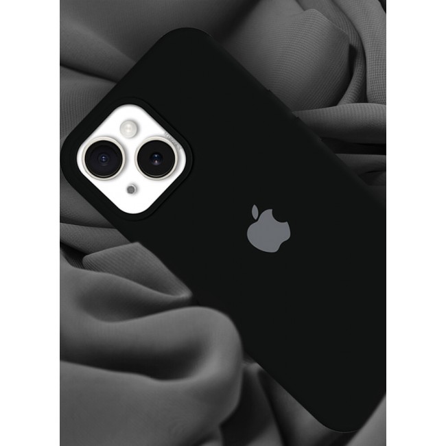 MARGOUN iPhone 15 Plus Case Silicone Case Cover Durable and Anti Scratch Back Cover Black