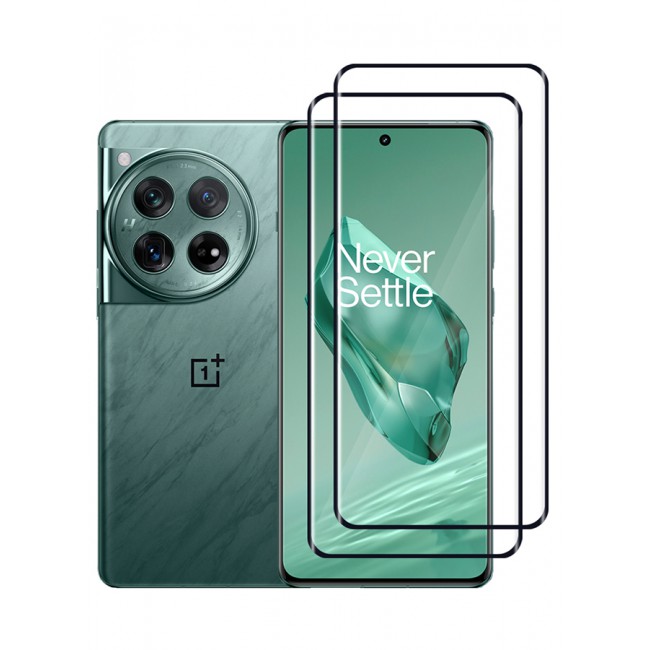 CATANES 2 Pack For Oneplus 12 Screen Protector 9H Hardness HD Scratch Resistance Screen Protector 3D Curved Tempered Glass Film