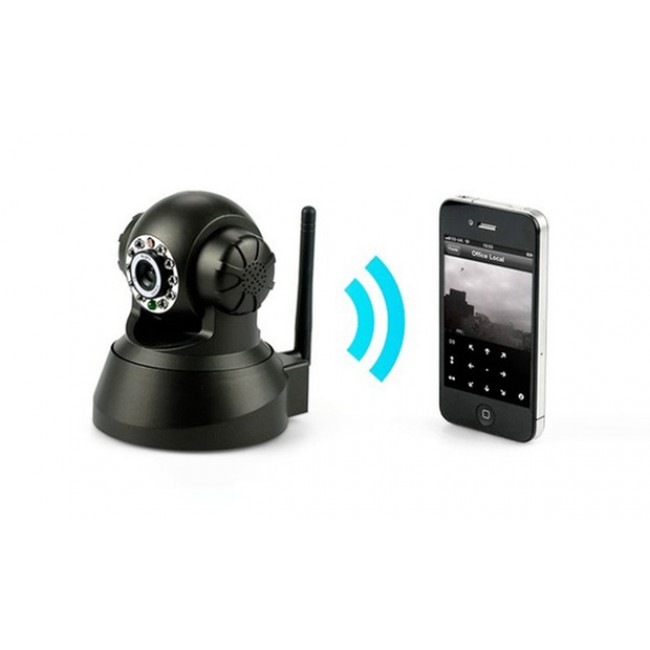 Big IP Camera 360 degrees for Home Office in Black