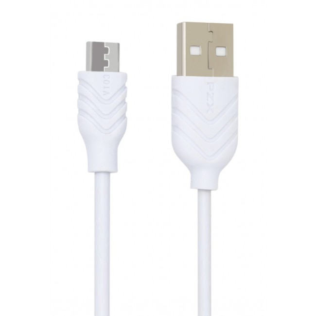 PZX V103 Charge and Transfer Micro USB Cable 1.2M - White