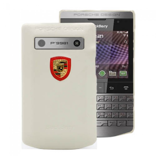 Back Case Cover For Blackberry Porsche Design P9981 In White