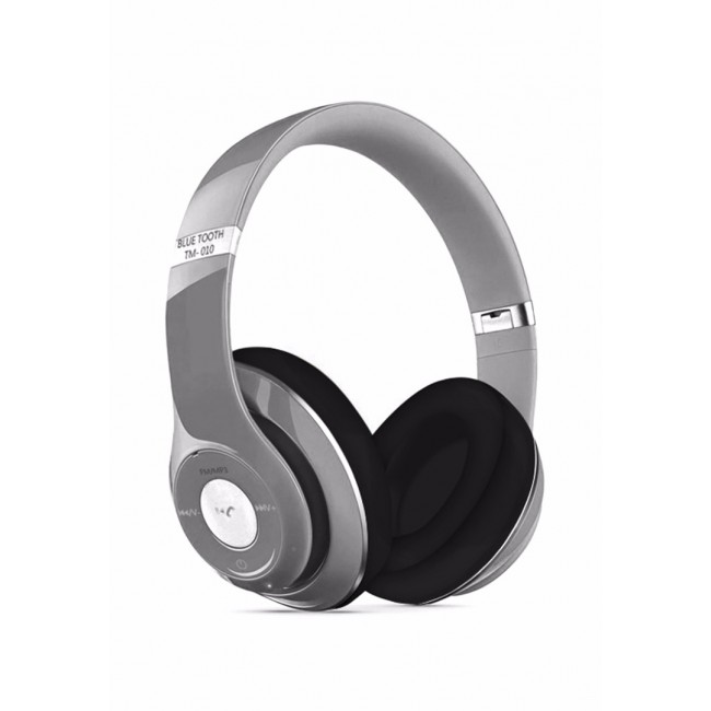 Margoun TM 010s Universal On ear Bluetooth Headphones with FM Radio and Built in Mic in Silver