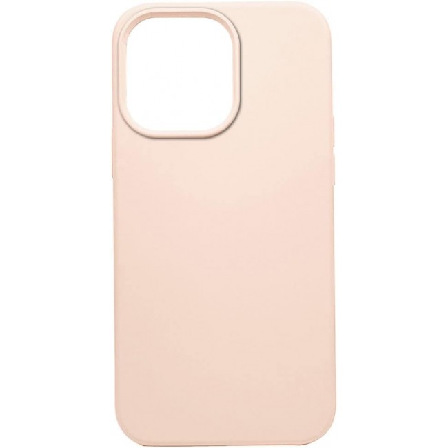 K-Doo iCoat Liquid Silicon Case for iPhone 13 Pro Anti-Shock Mobile Cover Original Gel Back Case (iPhone 13 Pro, Pink sand)