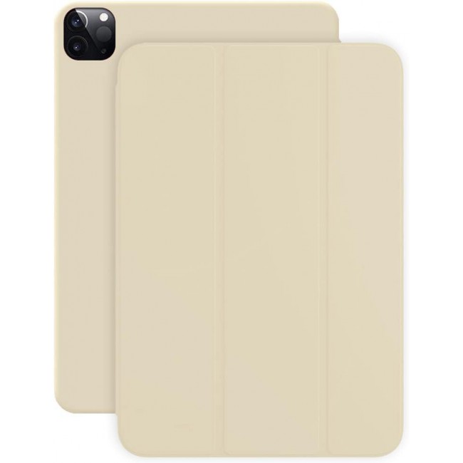 MARGOUN Compatible with iPad Pro 12.9 inch 2020/2021 Trifold Cover 4th/5th Generation, Lightweight Smart Protective Cover with Auto Sleep Wake Stand - Champagne Gold
