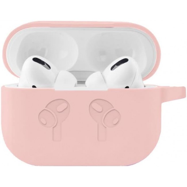 CATANES for Airpods 3 Case Cover Silicone with Clip, Airpods 3 Case 2021 3rd Generation (Sand Pink)