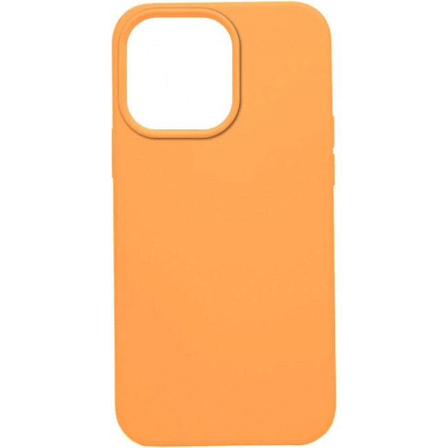 K-Doo iCoat Liquid Silicon Case for iPhone 13 Pro Max Anti-Shock Mobile Cover Original Gel Back Case (iPhone 13 Pro Max, Orange)