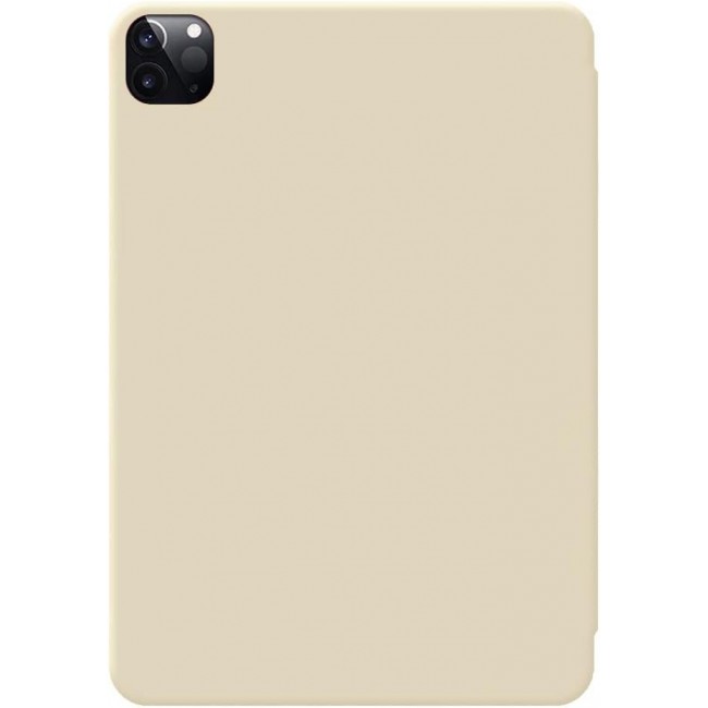 MARGOUN Compatible with iPad Pro 12.9 inch 2020/2021 Trifold Cover 4th/5th Generation, Lightweight Smart Protective Cover with Auto Sleep Wake Stand - Champagne Gold