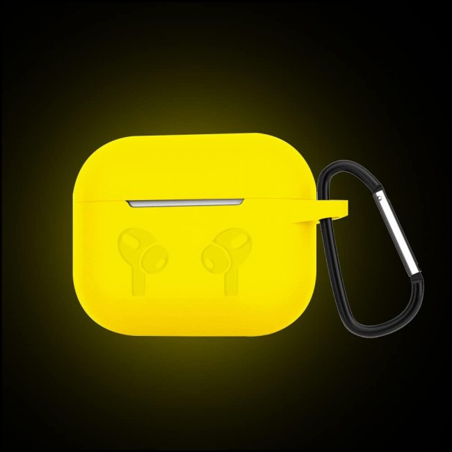 CATANES for Airpods 3 Case Cover Silicone with Clip, Airpods 3 Case 2021 3rd Generation (yellow)
