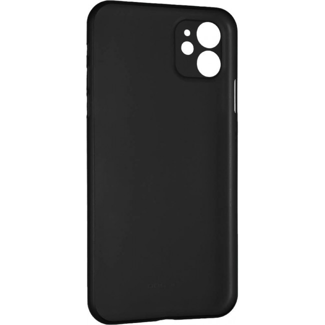 K-DOO for iPhone 12 Air Skin Case All Around Full Protection Ultra Slim 0.3mm Thickness 4g Feather Weight (iPhone 12, Black)