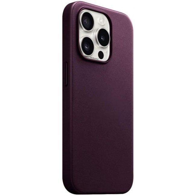 MARGOUN For iPhone 15 Pro Finewoven Case Compatible with MagSafe Shockproof Protective Slim Cover (Mulberry)
