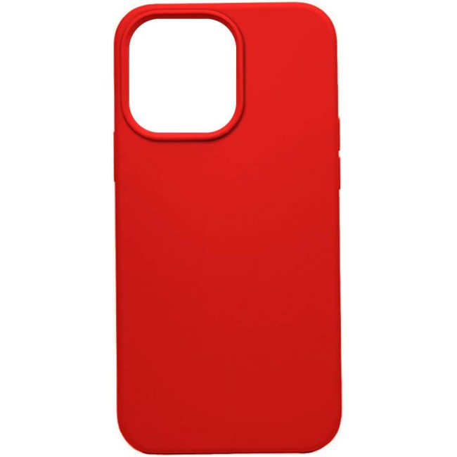 K-Doo iCoat Liquid Silicon Case for iPhone 13 Pro Max Anti-Shock Mobile Cover Original Gel Back Case (iPhone 13 Pro Max, Red)