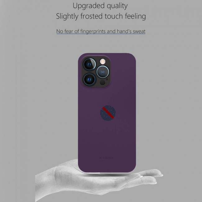 MARGOUN K-ZDOO for iPhone 14 Pro Max Air Skin Case All Around Full Protection Ultra Slim 0.3mm Thickness 4g Feather Weight (iphone 14 pro max, purple)