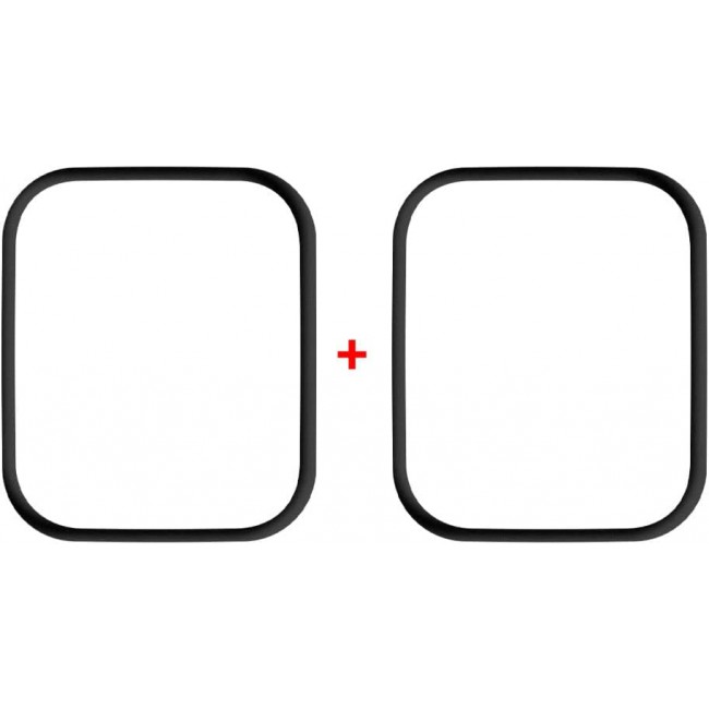 MARGOUN 2 Pack for Apple Watch 7 Screen Protector 45MM Series 7 Screen Protector, Anti-Scratch Resistant Full Coverage Bubble-Free Screen (2)