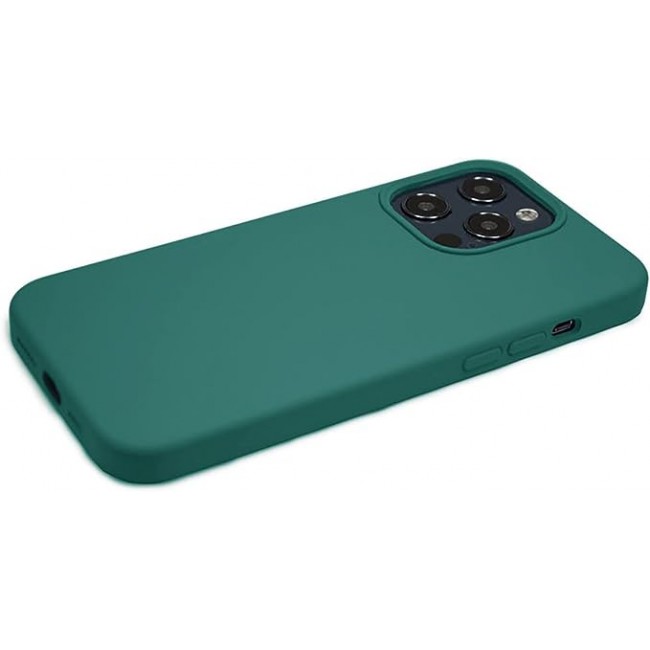 K-Doo iCoat Liquid Silicon Case for iPhone 13 Pro Max Anti-Shock Mobile Cover Original Gel Back Case (iPhone 13 Pro Max, Green)