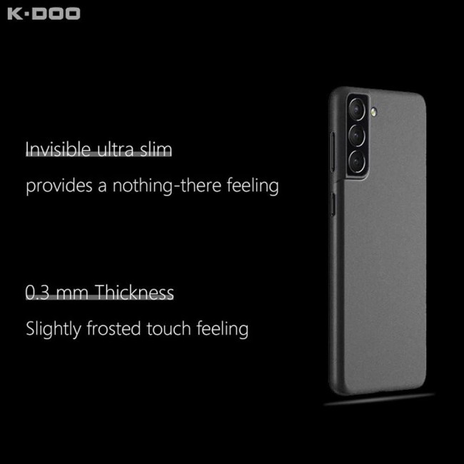K-DOO for Samsung Galaxy S22 Air Skin Case All Around Full Protection Ultra Slim 0.3mm Thickness 4g Feather Weight (Samsung Galaxy S22, Black)