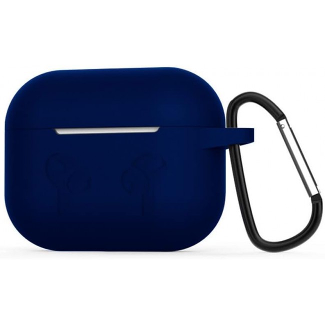 CATANES for Airpods 3 Case Cover Silicone with Clip, Airpods 3 Case 2021 3rd Generation (dark blue)