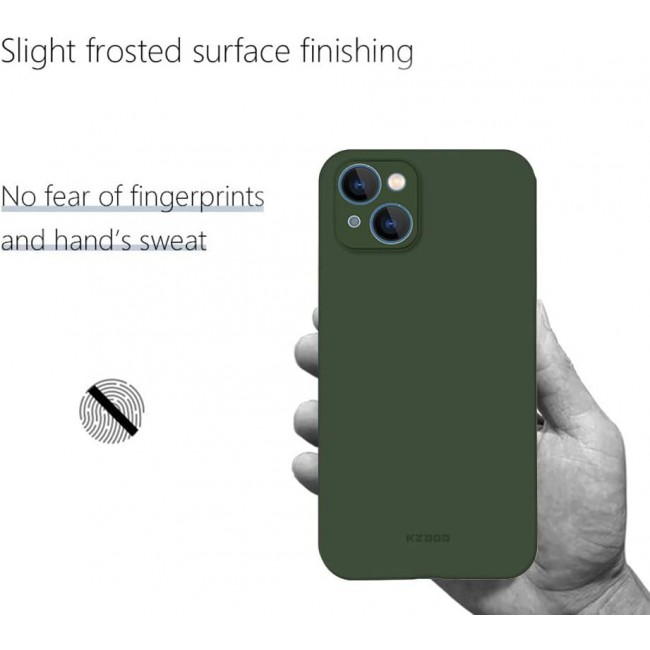 MARGOUN K-ZDOO for iPhone 14 Plus Air Skin Case All Around Full Protection Ultra Slim 0.3mm Thickness 4g Feather Weight (iphone 14 plus, green)