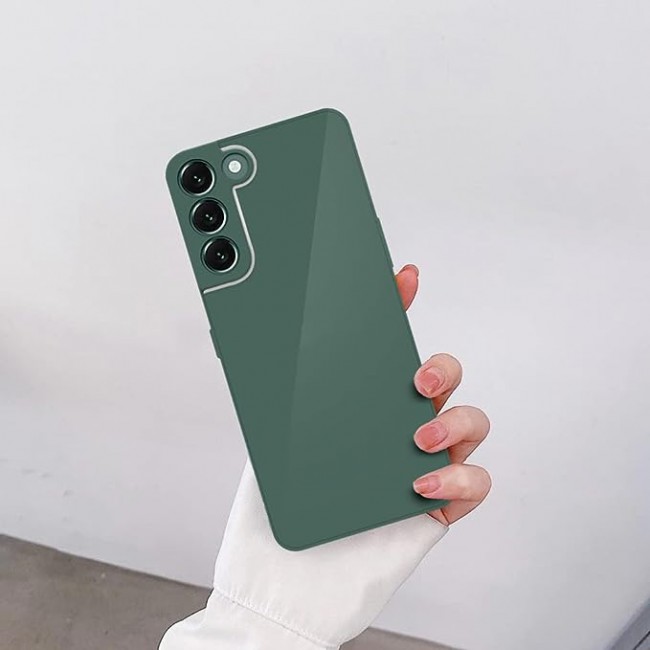 MARGOUN for samsung galaxy S22 Case Cover Electroplated Hard Glossy Case with Camera Protection (samsung galaxy s22, Green)