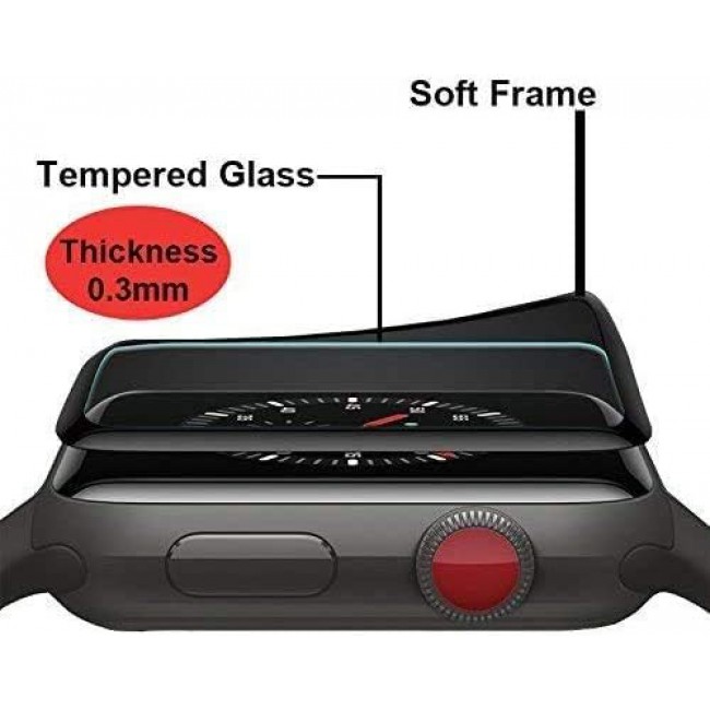 MARGOUN 2 Pack for Apple Watch 38mm Screen Protector Series 1 2 3, Anti-Scratch Resistant Full Coverage Bubble-Free Screen Film