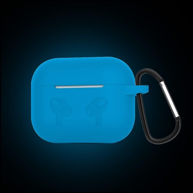 CATANES for Airpods 3 Case Cover Silicone with Clip, Airpods 3 Case 2021 3rd Generation (light blue)