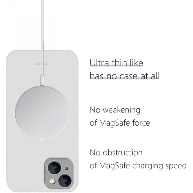 MARGOUN K-ZDOO for iPhone 14 Plus Air Skin Case All Around Full Protection Ultra Slim 0.3mm Thickness 4g Feather Weight (iphone 14 plus, clear)
