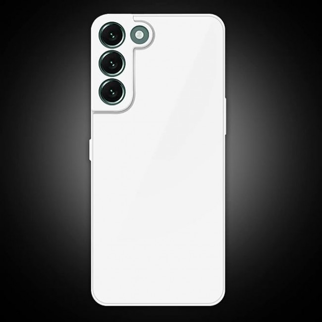 MARGOUN for samsung galaxy S22 plus Case Cover Electroplated Hard Glossy Case with Camera Protection (samsung galaxy s22 plus, White)