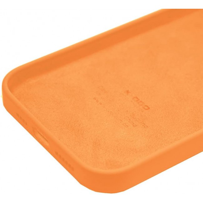 K-Doo iCoat Liquid Silicon Case for iPhone 13 Pro Anti-Shock Mobile Cover Original Gel Back Case (iPhone 13 Pro, Orange)