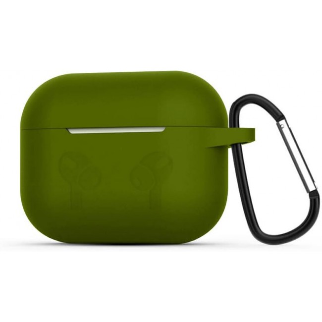 CATANES for Airpods 3 Case Cover Silicone with Clip, Airpods 3 Case 2021 3rd Generation (green)