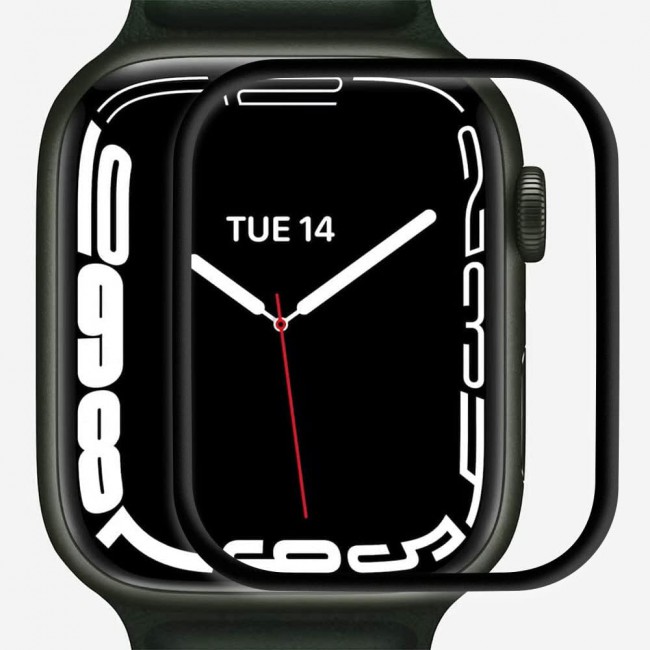 MARGOUN for Apple Watch 7 Screen Protector 45MM Series 7 Screen Protector, Anti-Scratch Resistant Full Coverage Bubble-Free Screen (1)