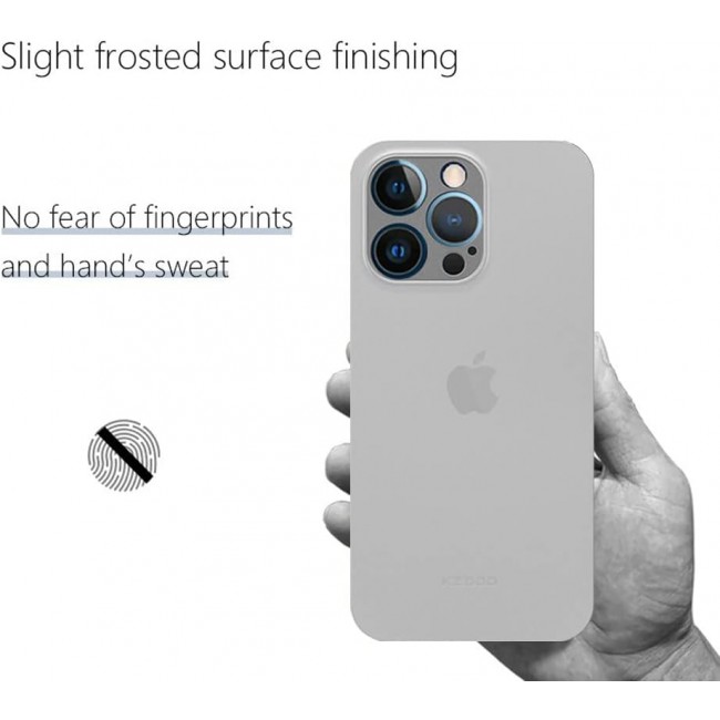 MARGOUN K-ZDOO for iPhone 14 Pro Max Air Skin Case All Around Full Protection Ultra Slim 0.3mm Thickness 4g Feather Weight (iphone 14 pro max, clear)