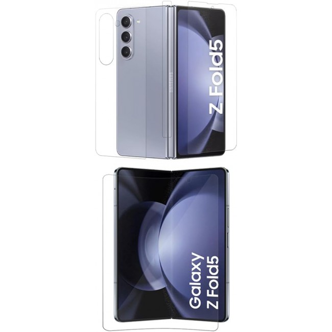 MARGOUN For Samsung Galaxy Z Fold 5 Screen Protector Full Coverage Premium Tempered Glass film Flexible film Easy Installation Frame Case-Friendly Bubble Free