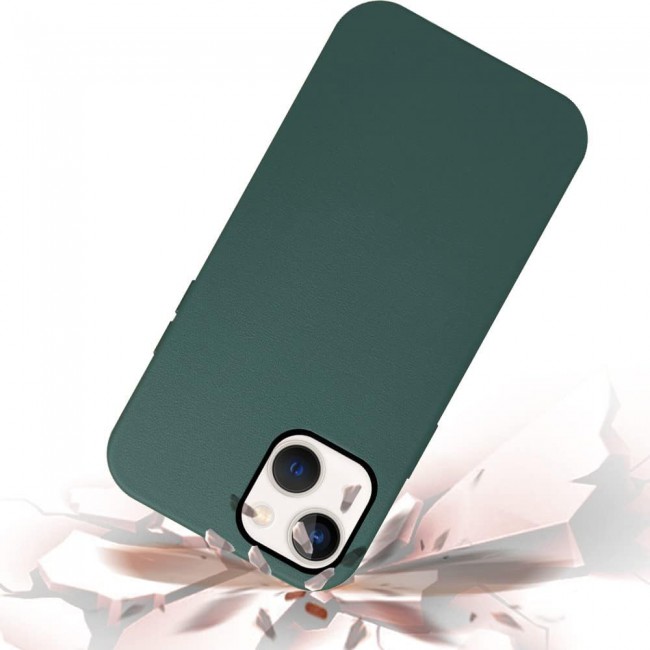 K-Doo Case for iPhone 13 Mag Noble Collection Premium PC+PU Leather Case with Magsafe Official Design Phone Cover (iphone 13, dark green)
