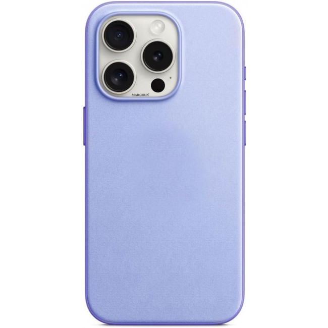 MARGOUN For iPhone 15 Pro Finewoven Case Compatible with MagSafe Shockproof Protective Slim Cover (Wisteria)