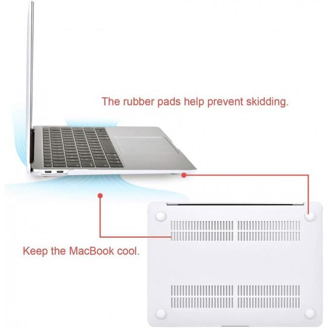 MARGOUN for Old Version MacBook Pro 13 Inch Case (Model: A1278, with CD-ROM), Release Early 2012/2011/2010/2009/2008, Plastic Hard Shell Case Cover for Mac Pro 13 inch (white)