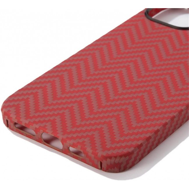 K-Doo for iPhone 13 Pro Max Case 3D Skin Texture Kevlar Fiber Bulletproof Vest Cover Protective Carbon Fiber Pattern Ultra Slim (iPhone 13 pro max, M Pattern)