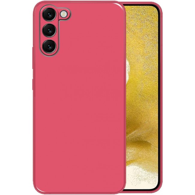 MARGOUN for Samsung Galaxy S23 Plus Case Cover Electroplated Hard Glossy Case with Camera Protection (Samsung Galaxy S23 Plus, Pink)