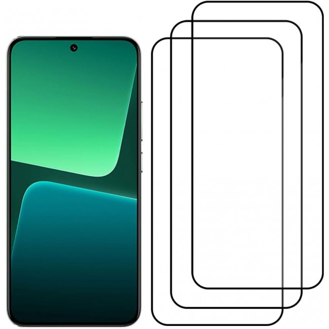 MARGOUN 3 Pack for Xiaomi Mi 13 Screen Protector Tempered Glass, Full Coverage Protective Film Easy Installation Anti Scratch Bubble Free