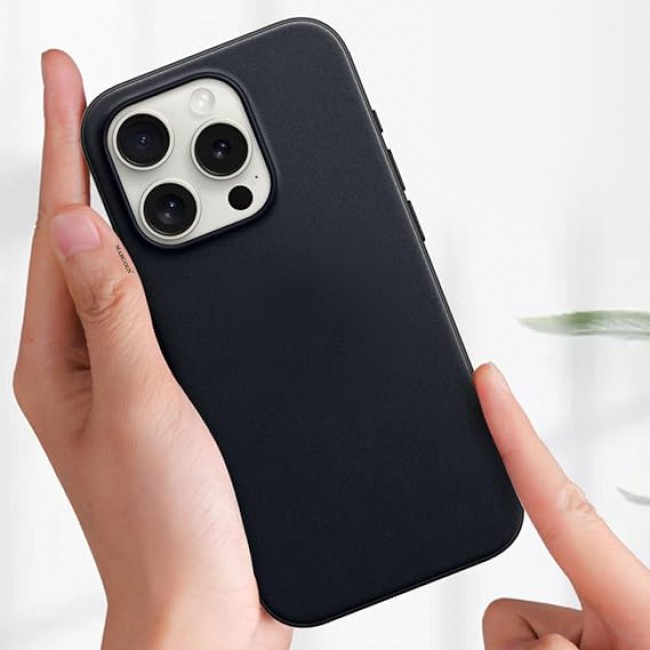 MARGOUN For iPhone 15 Pro Finewoven Case Compatible with MagSafe Shockproof Protective Slim Cover (Black)