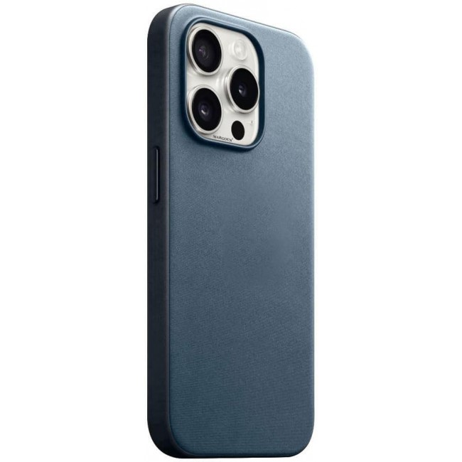 MARGOUN For iPhone 15 Pro Finewoven Case Compatible with MagSafe Shockproof Protective Slim Cover (Pacific Blue)