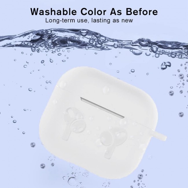 CATANES 4 Pack for Airpods 3 Case Cover Silicone with Clip, Airpods 3 Case 2021 3rd Generation (Black/Blue/White/Matte)