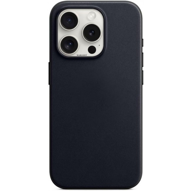 MARGOUN For iPhone 15 Pro Finewoven Case Compatible with MagSafe Shockproof Protective Slim Cover (Black)